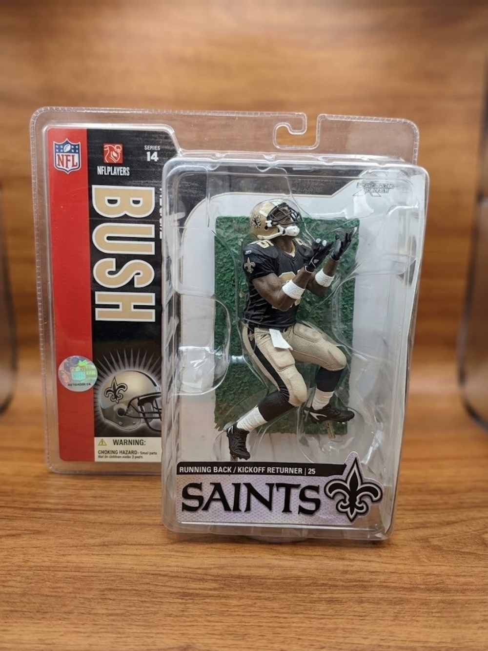 NFL Players Reggie Bush Saints Series 14 Action Figure